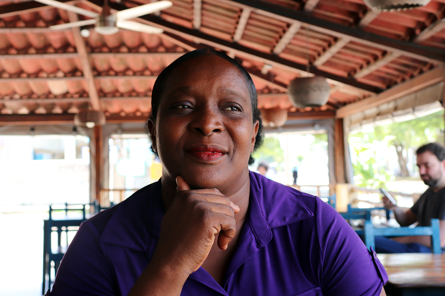 Clarissa TOUFFA, gérante du restaurant Livingstone, dans le quartier de la Haie-vive. 
