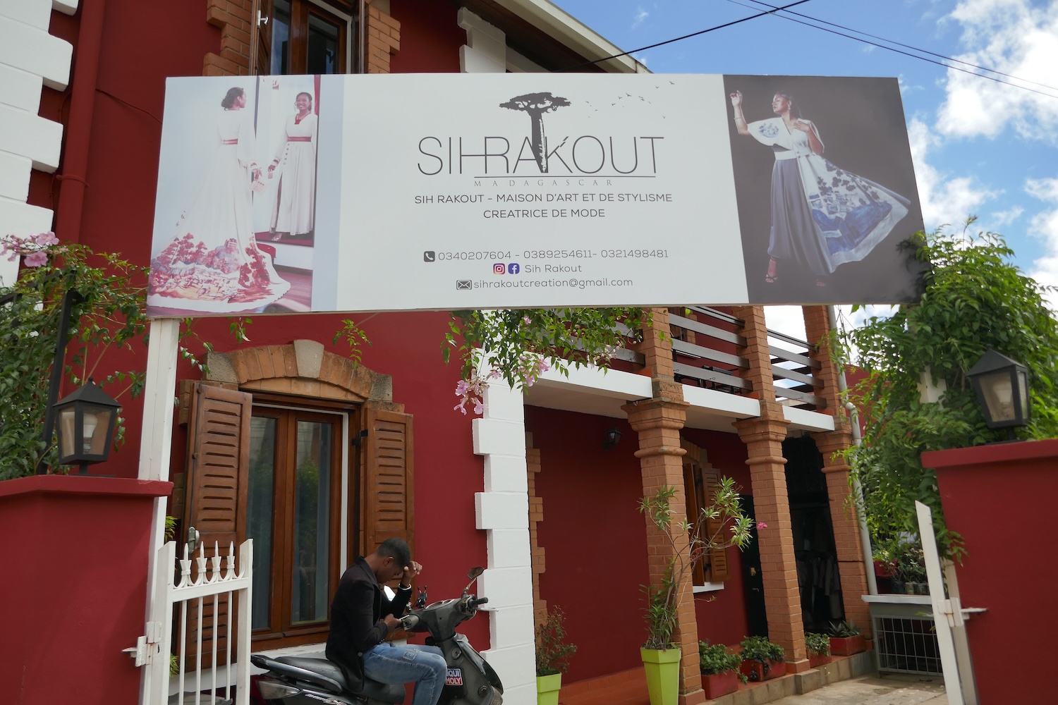 La boutique et atelier de Sik Rakout est au centre-ville à Antanarivo, dans une belle maison d’époque © Globe Reporters