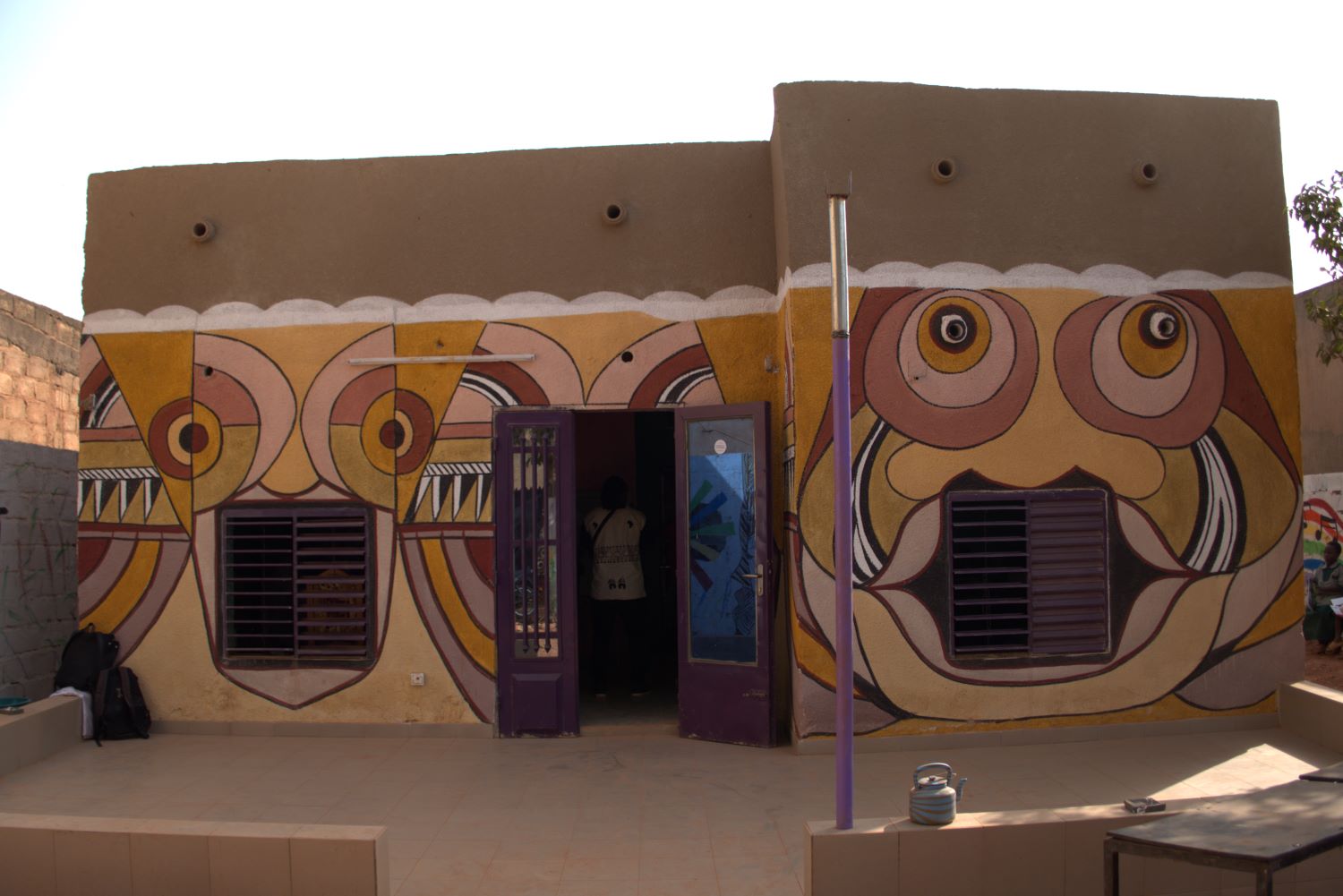 L’espace culturel Boul-Yam, situé dans le quartier Tampouy à Ouagadougou. C’est l’endroit où notre envoyée spéciale rencontre le musicien Zabda © Globe Reporters