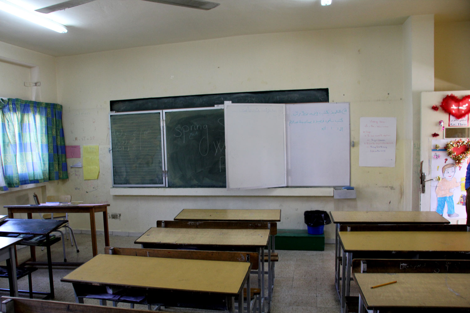 Salle de classe de l’école primaire.