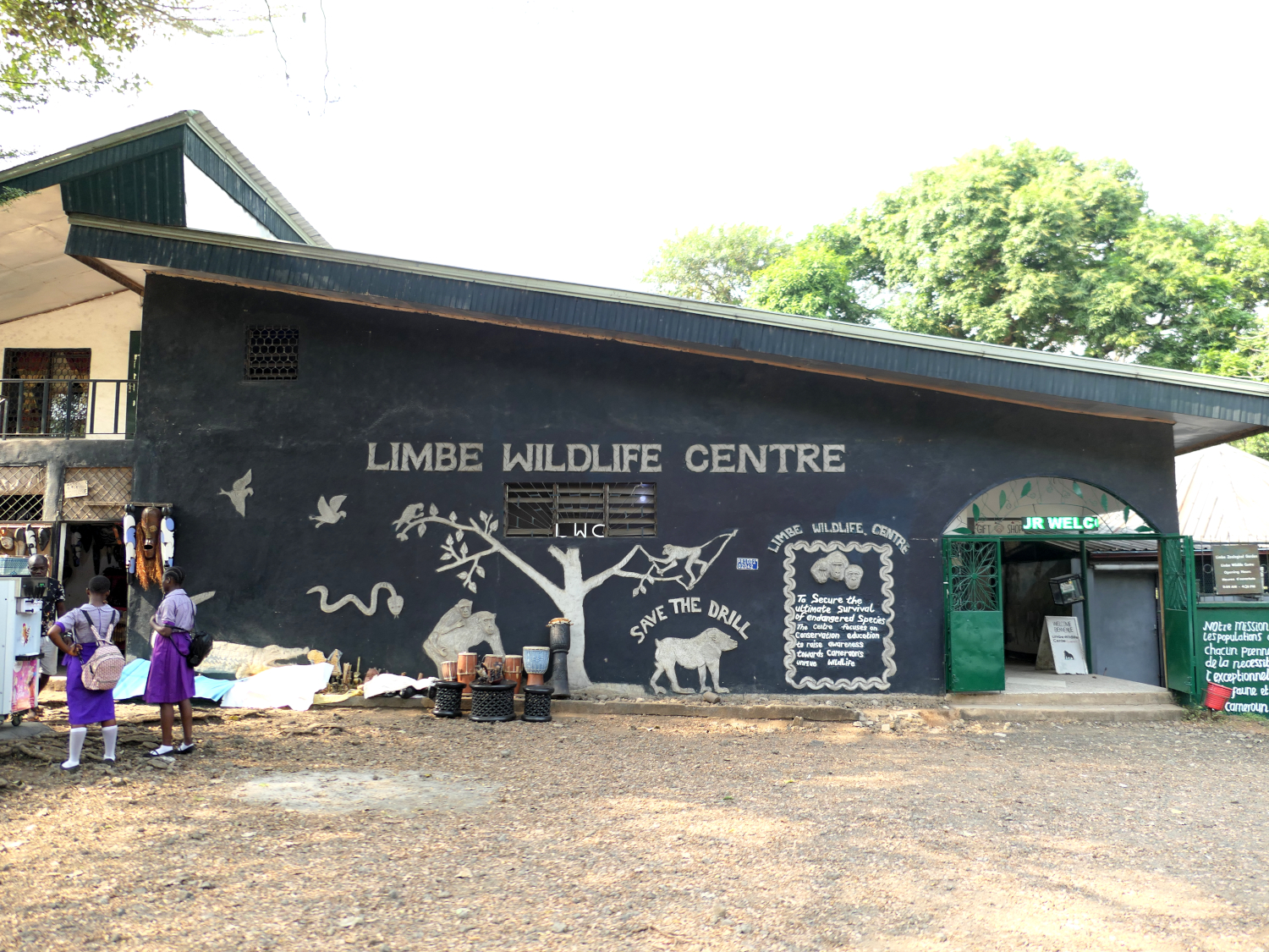 L’entrée du Limbé Wildlife Center, au Cameroun © Globe Reporters