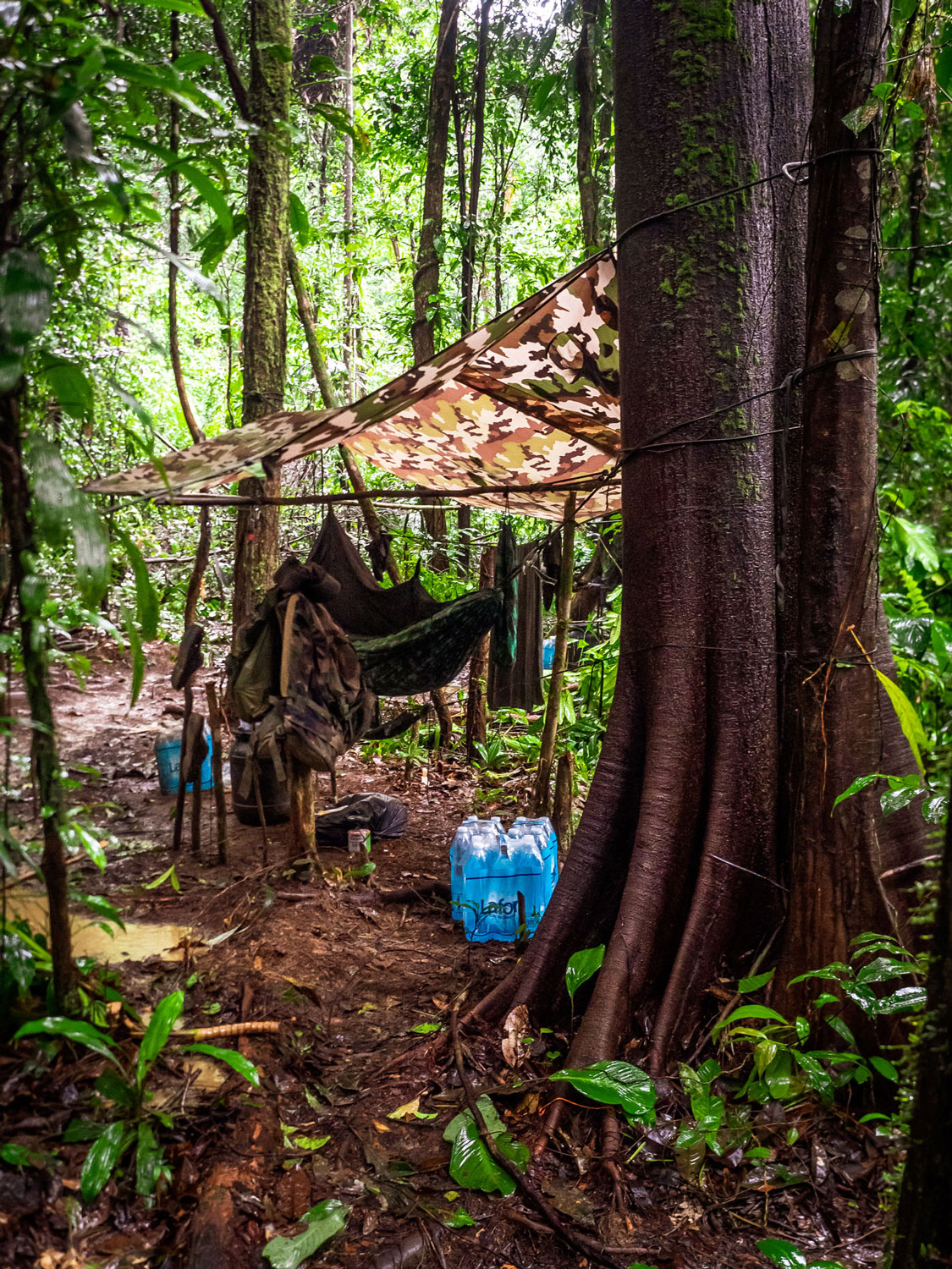 Campement d’orpailleurs – crédit WWF