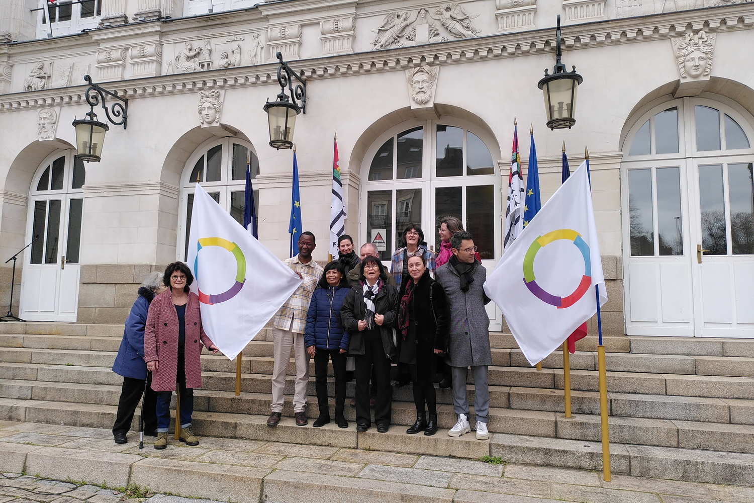Petit événement à la mairie de Nantes lors de la Journée internationale de la Francophonie © Globe Reporters