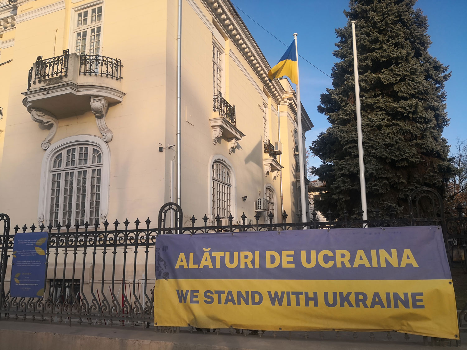 L’ambassade d’Ukraine en Roumanie © Globe Reporters