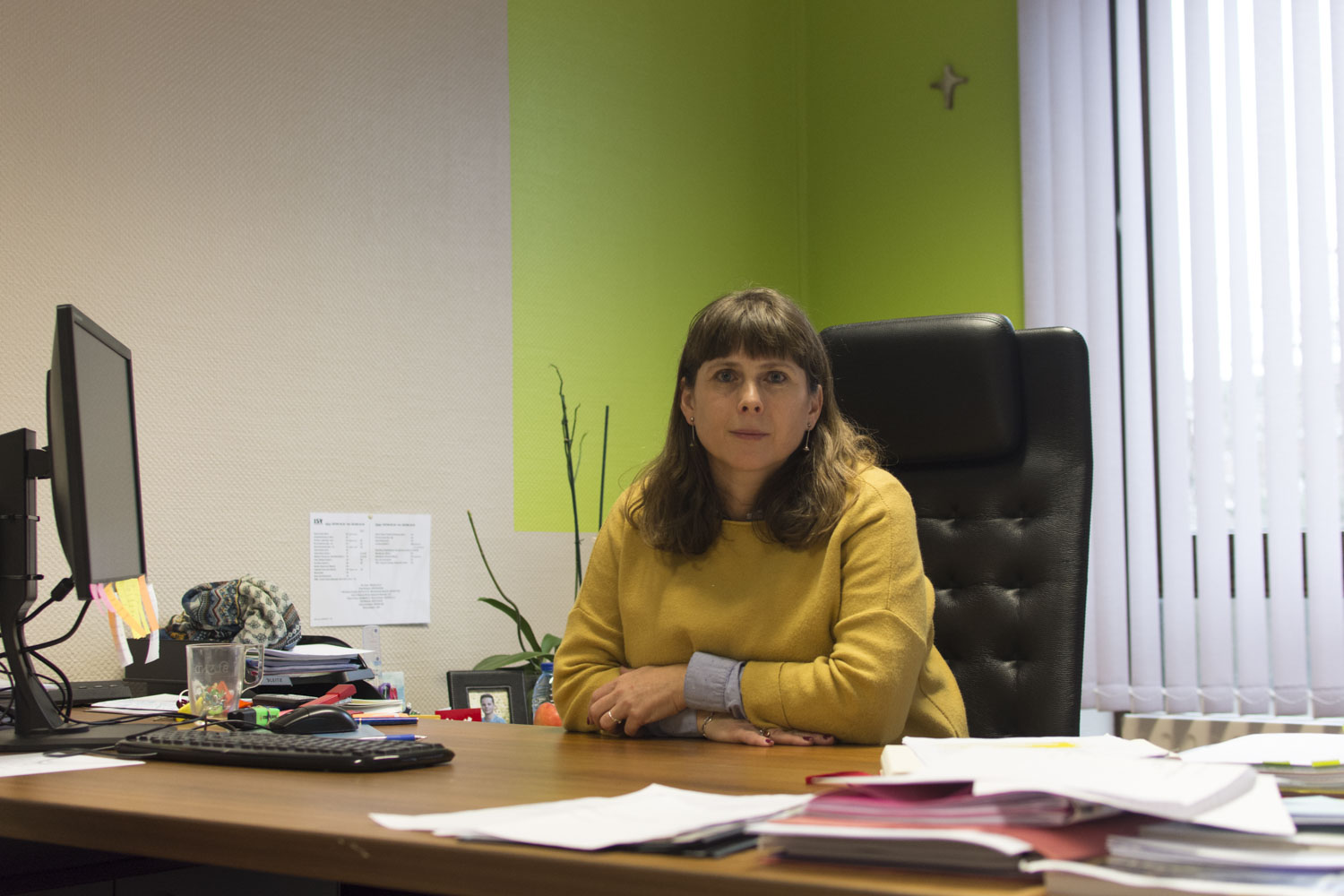 Gaëlle Cario, Directrice de l’ISVP, dans son bureau