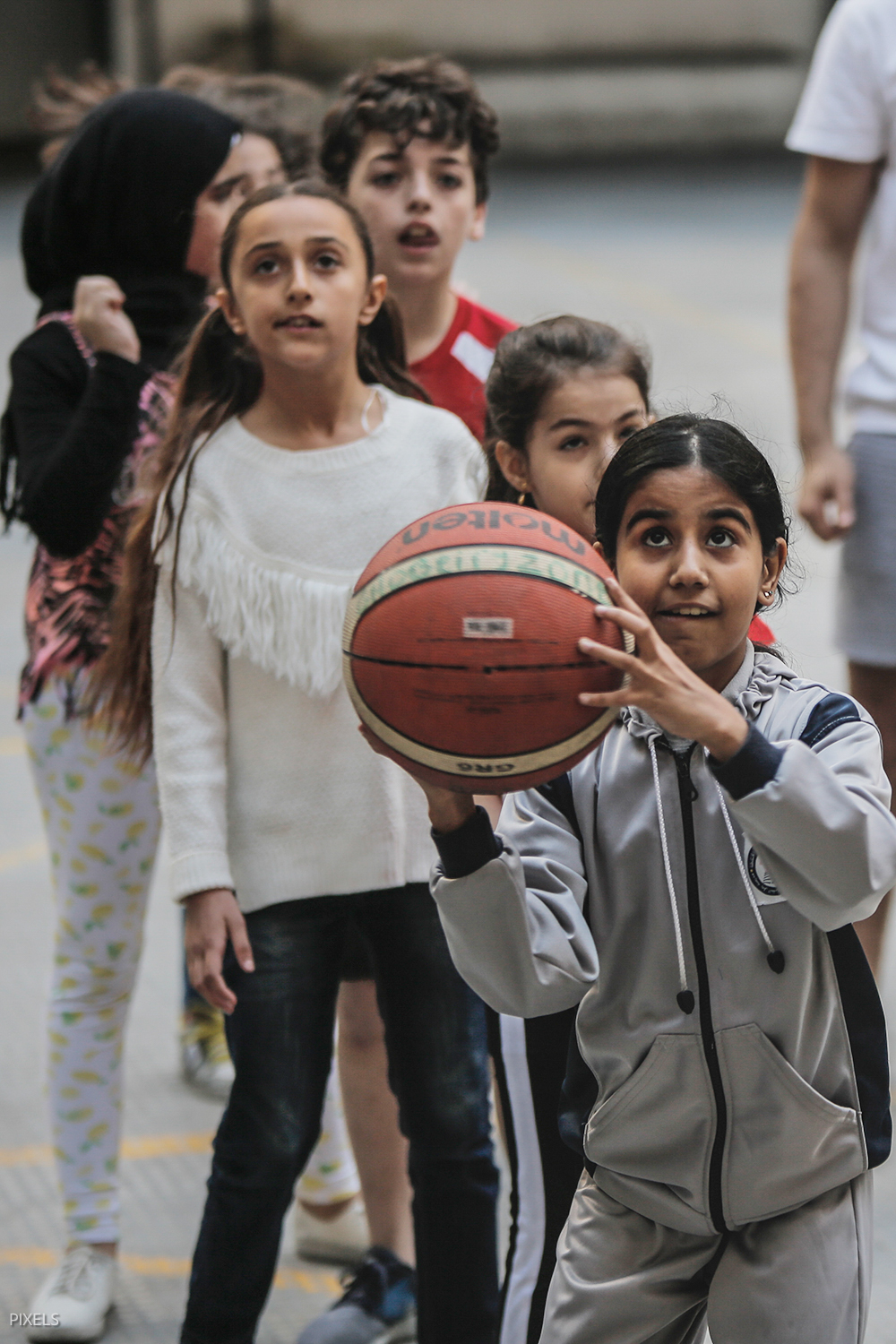 Entraînement hebdomadaire de basketball de rue à Aisha Bakkar Zone 2019 ©GAME Lebanon