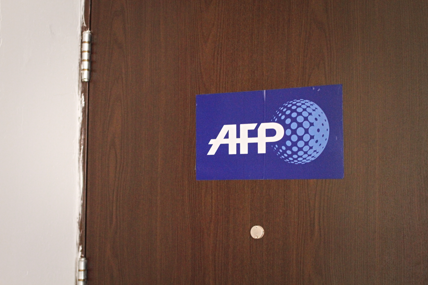 Entrée du bureau de l’AFP. © Globe Reporters