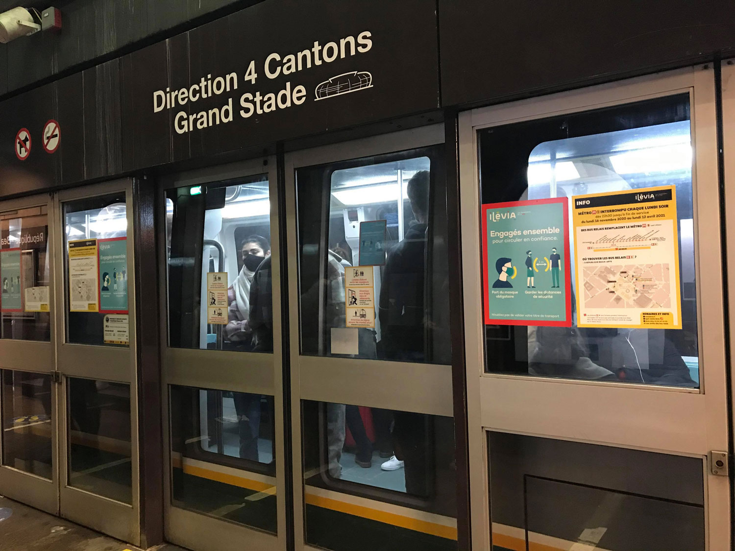 Départ à métro de notre journaliste pour se rendre à l’université de Lille © Globe Reporters