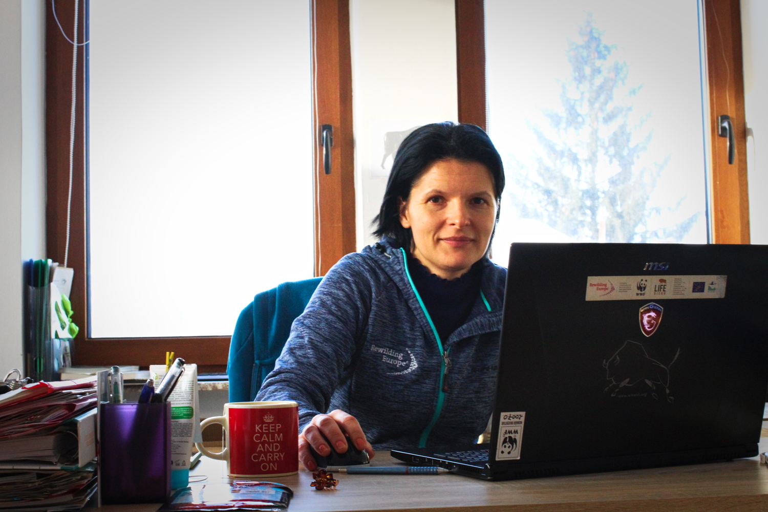 Marina DRUGA, dans son bureau © Globe Reporters