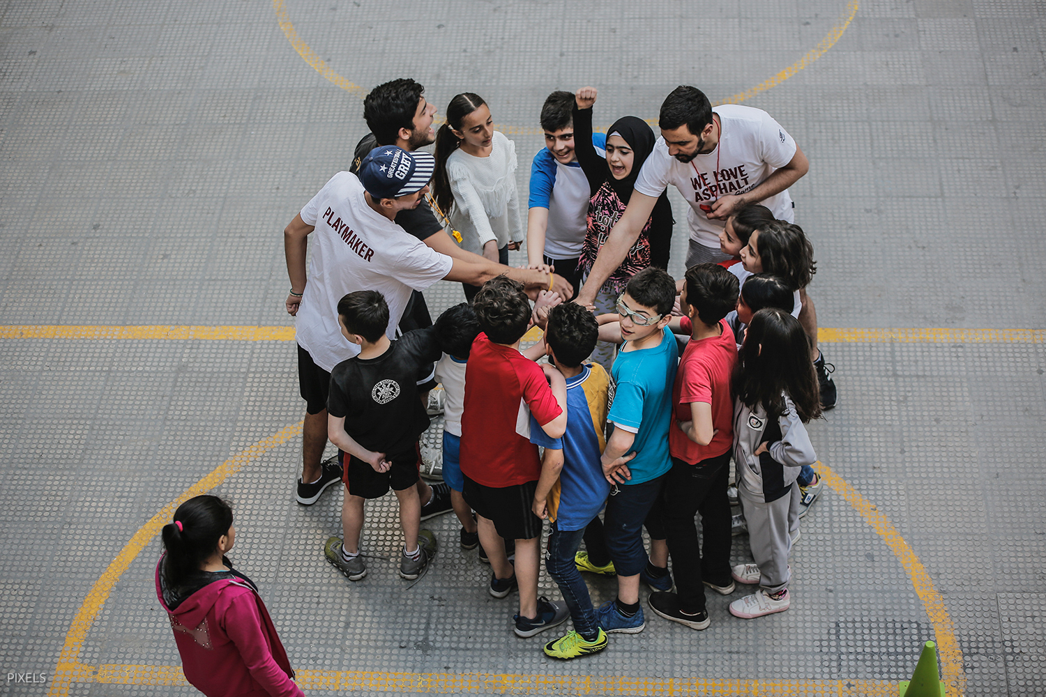 Entraînement hebdomadaire de basketball de rue à Aisha Bakkar Zone 2019 ©GAME Lebanon