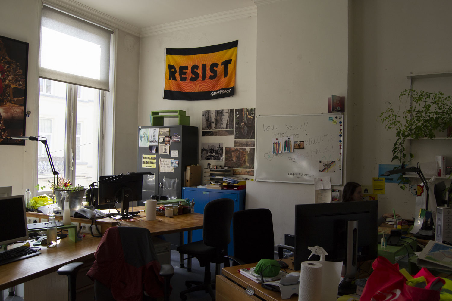 Une partie des bureaux des travailleurs de l’organisation © Globe Reporters