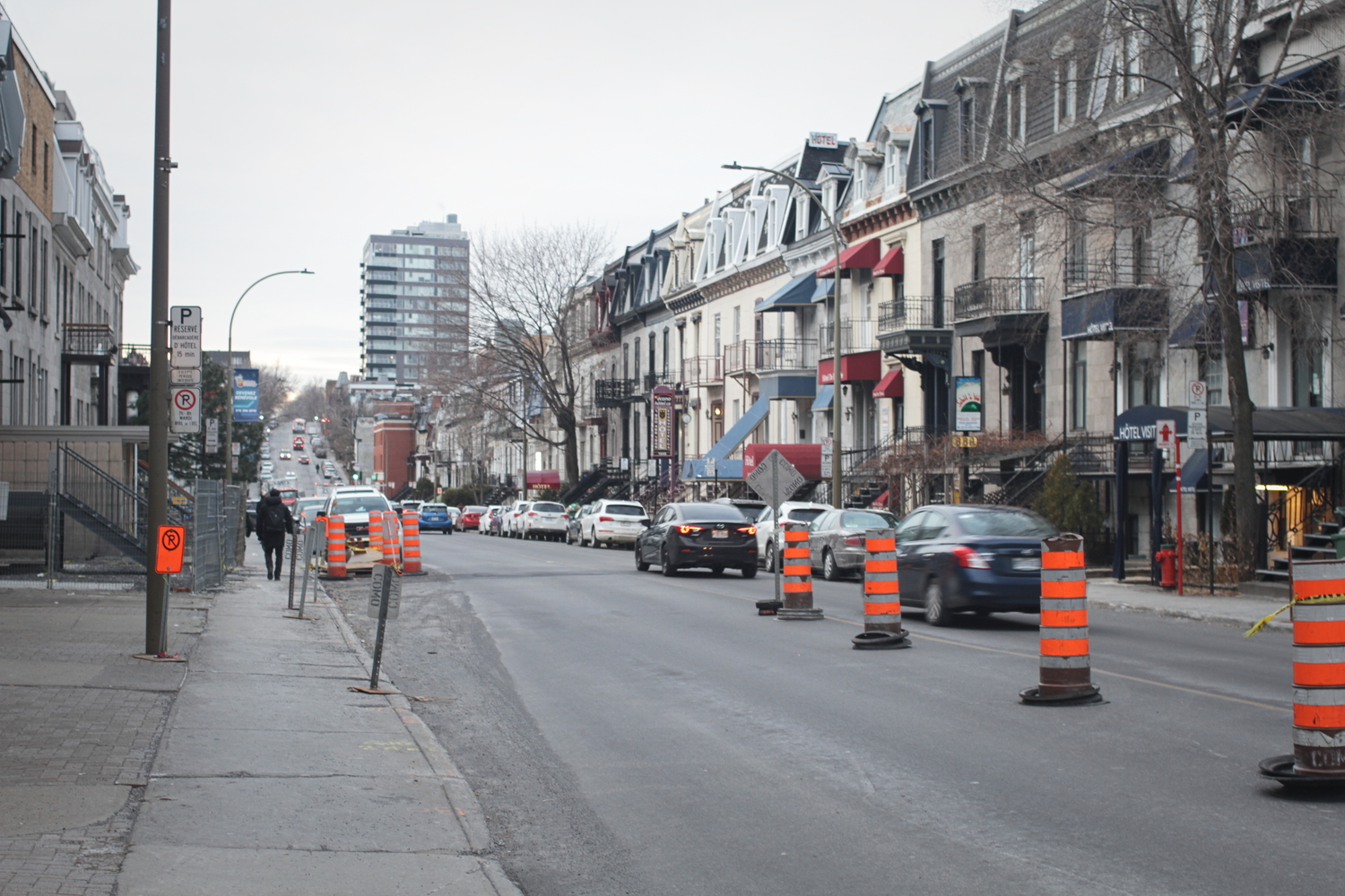 La rue Saint-Hubert à Montréal.