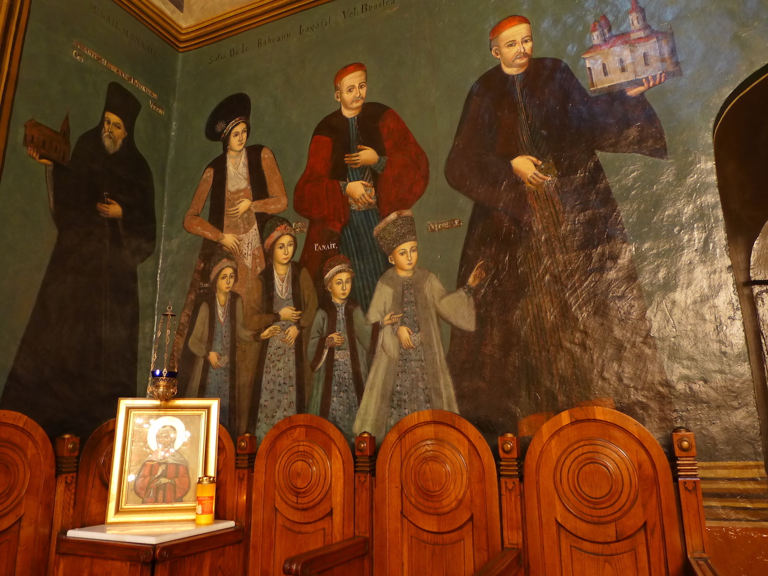 Peinture murale dans l’église Icoanei.