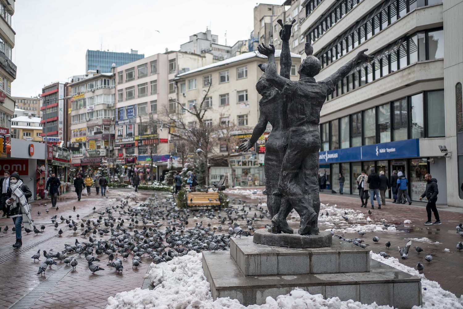 Les rues enneigées d’Ankara © Globe Reporters
