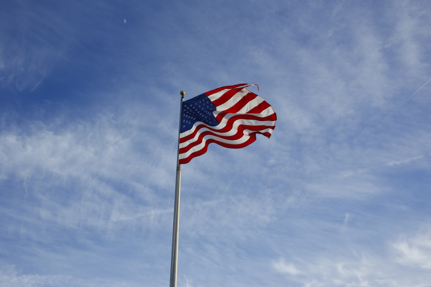Le drapeau des États-Unis, « The Star-Spangled Banner » © Globe Reporters