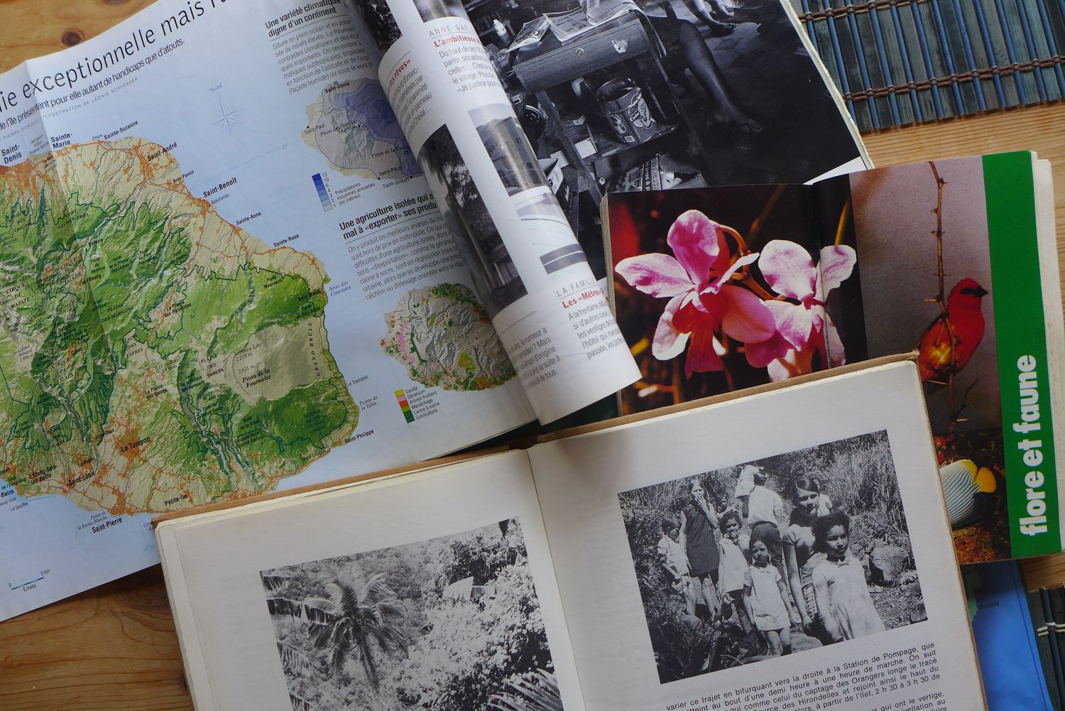 Ginette aime beaucoup lire. Elle aime aussi s’instruire sur l’histoire de son île. Elle possède plusieurs livres sur l’histoire réunionnaise. 