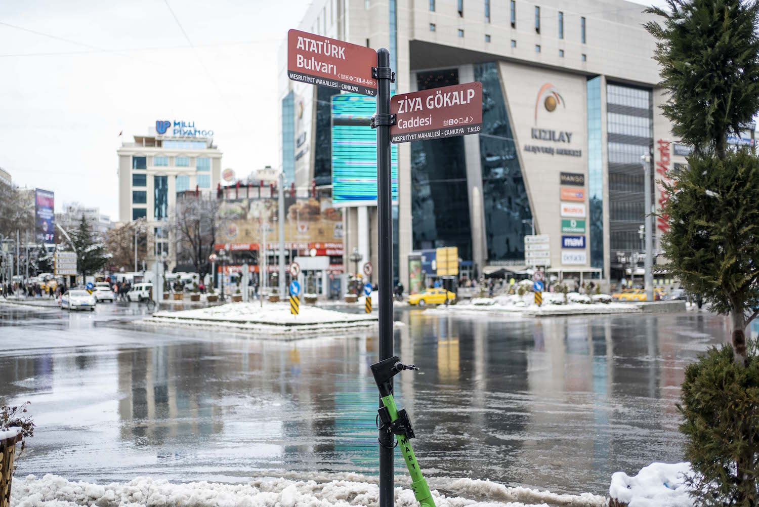 Les rues enneigées d’Ankara © Globe Reporters