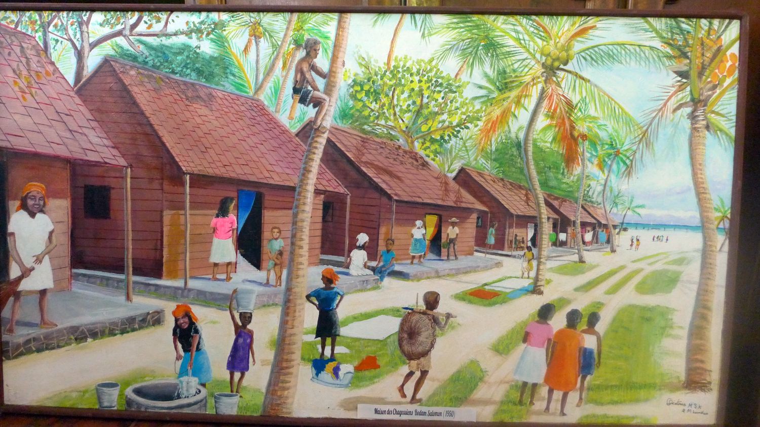 Un village de pêcheur sur l’île de Salomon.