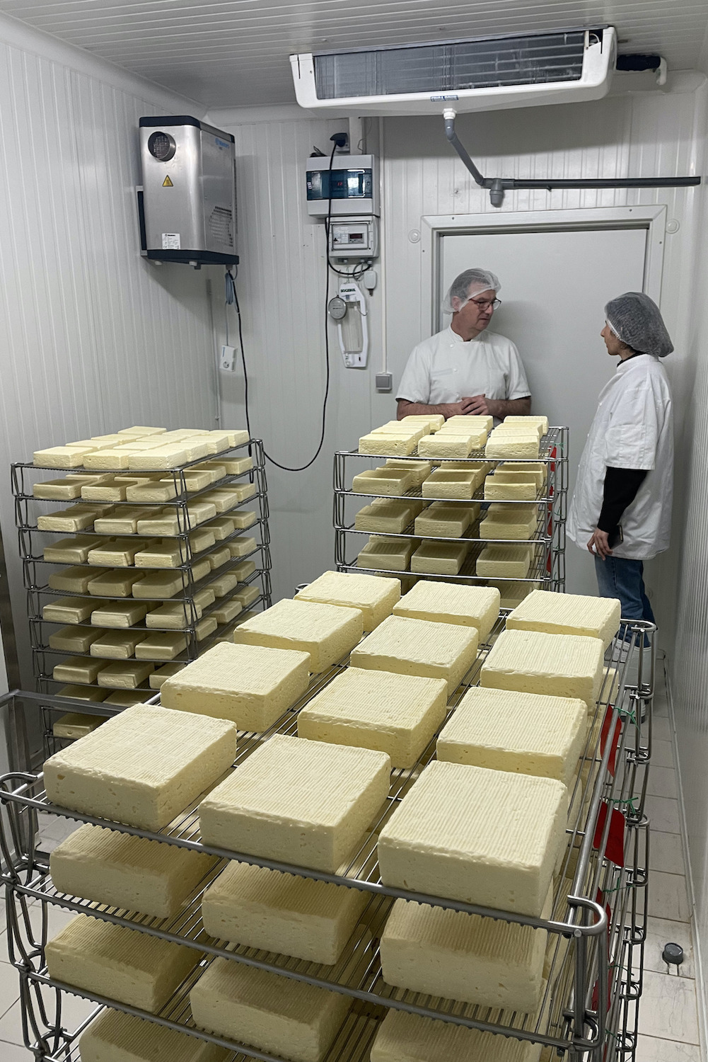 Les fromages sont démoulés puis salés une première fois © Globe Reporters