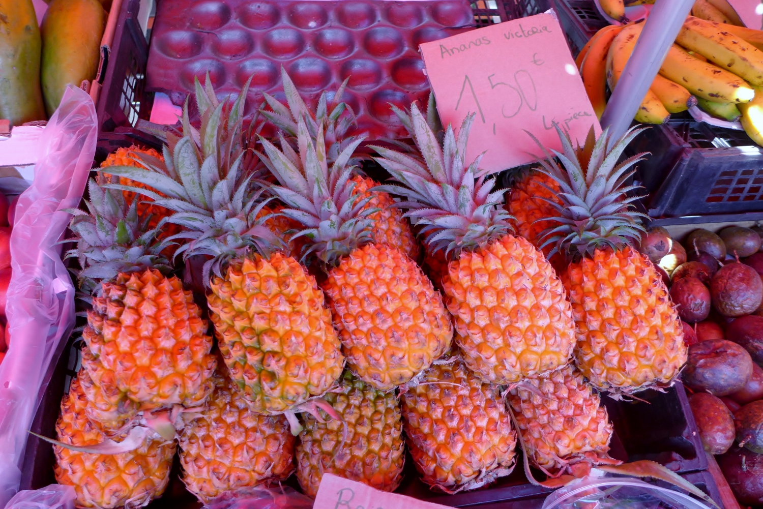 Autre produit réputé de La Réunion, l’ananas Victoria.