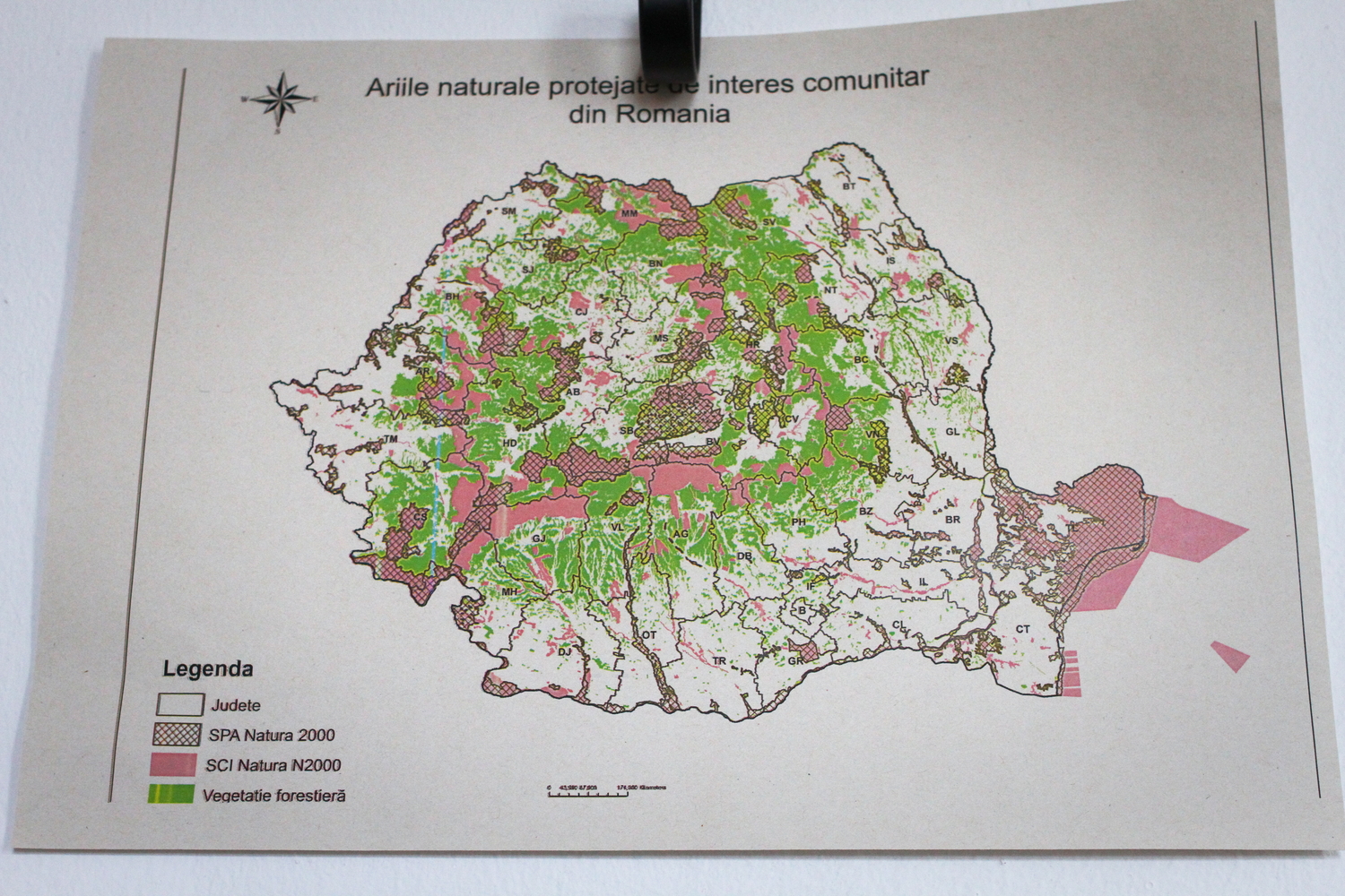 Carte des zones protégées en Roumanie © Globe Reporters