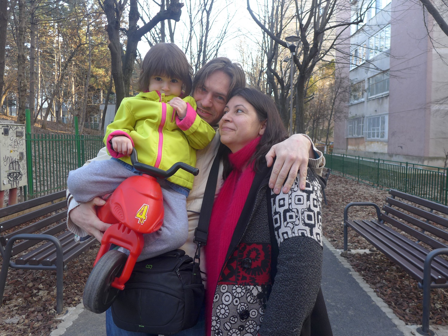 Jonathan et Cornélia avec leur fille Youna, qui a fêté ses 3 ans. 