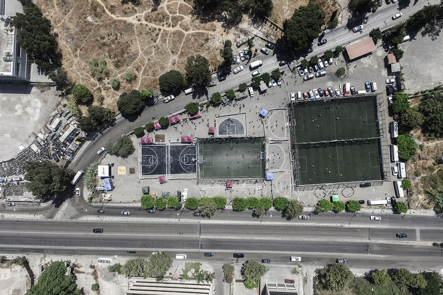 Vue d’un drone - le stade Jisr al Wati Beyrouth 2019 ©GAME Lebanon