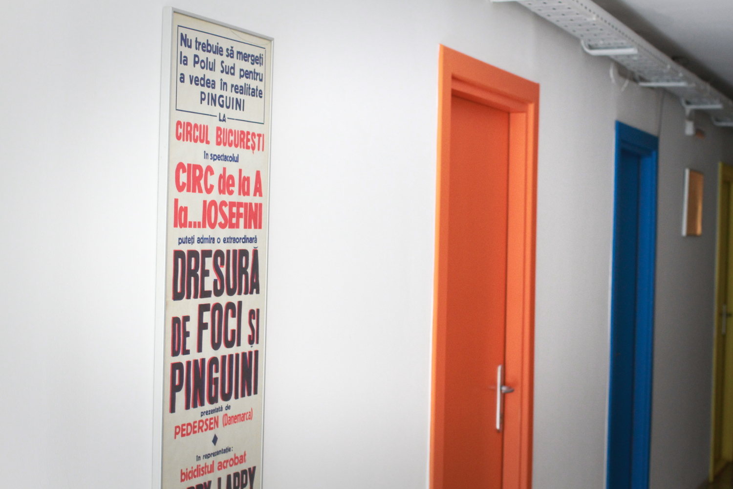 Dans les couloirs, une vieille affiche d’un spectacle du “Circus Bucuresti” © Globe Reporters