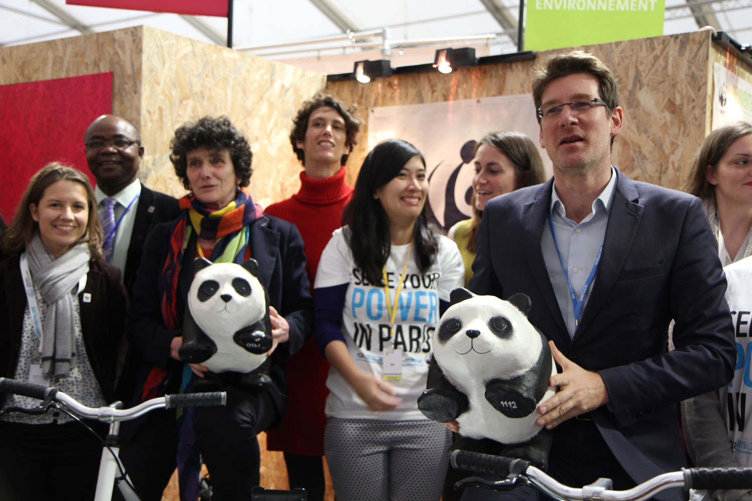 L’équipe du WWF présente à la COP 21 autour d’ Isabelle Autissier et Pascal Canfin