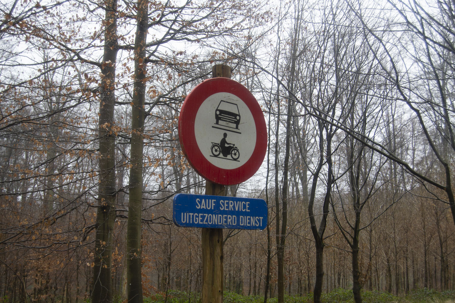Les sentiers sont interdits à tous les véhicules à moteur © Globe Reporters