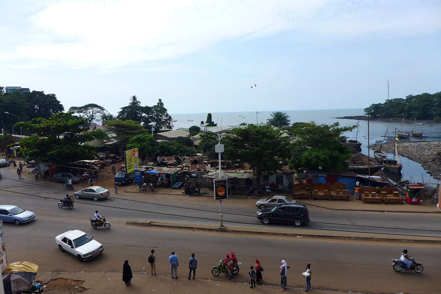 Conakry, le quartier de Kipé où loge notre envoyé spécial.