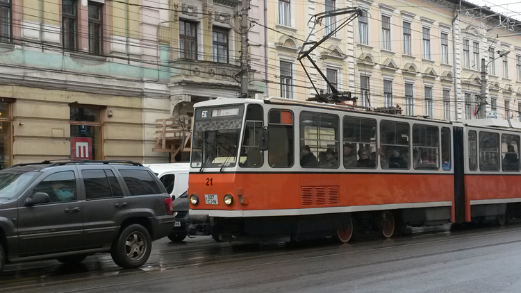 Le vieux tram de Cluj