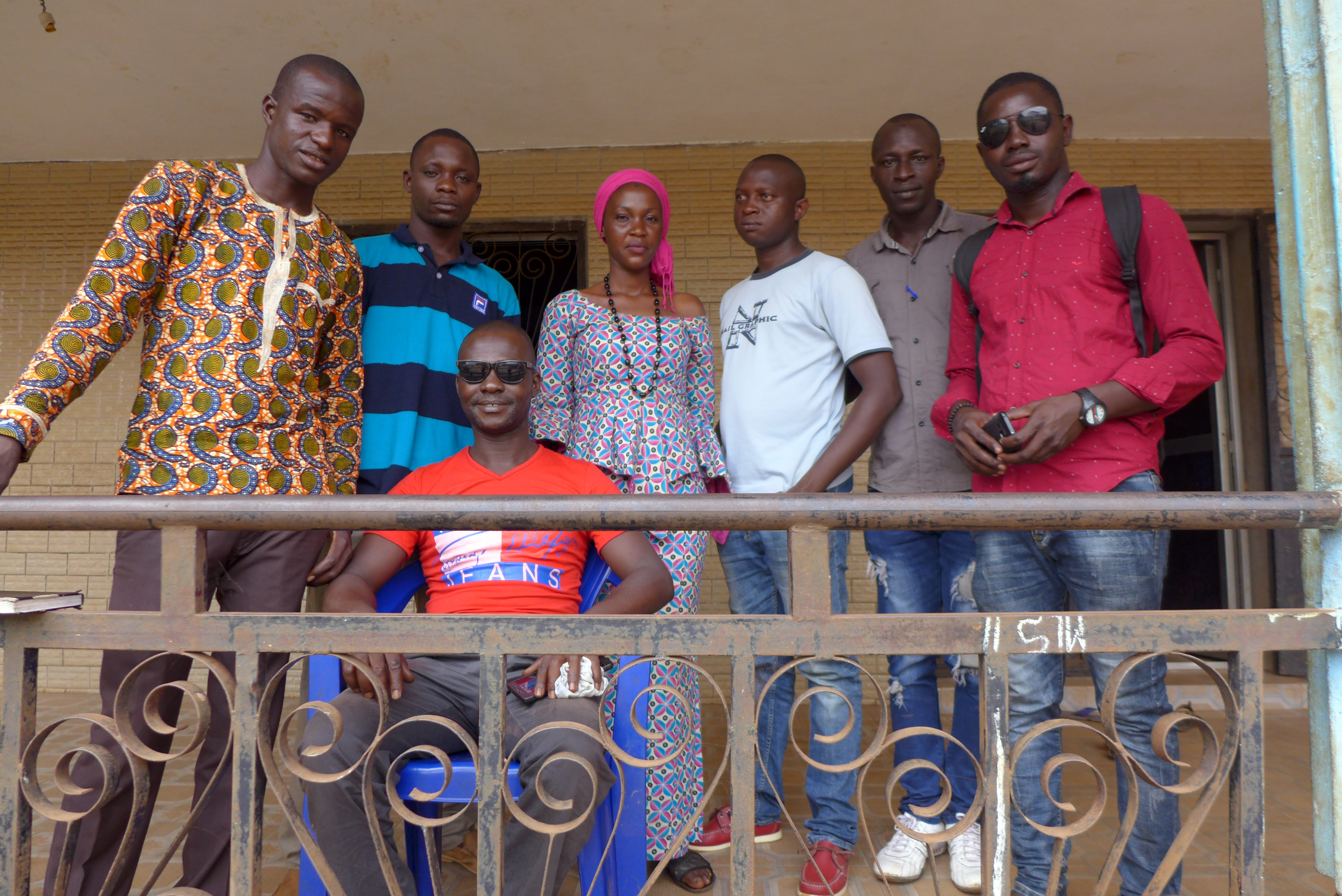 L’équipe de l’antenne guinéenne de l’association Citoyens des rues.