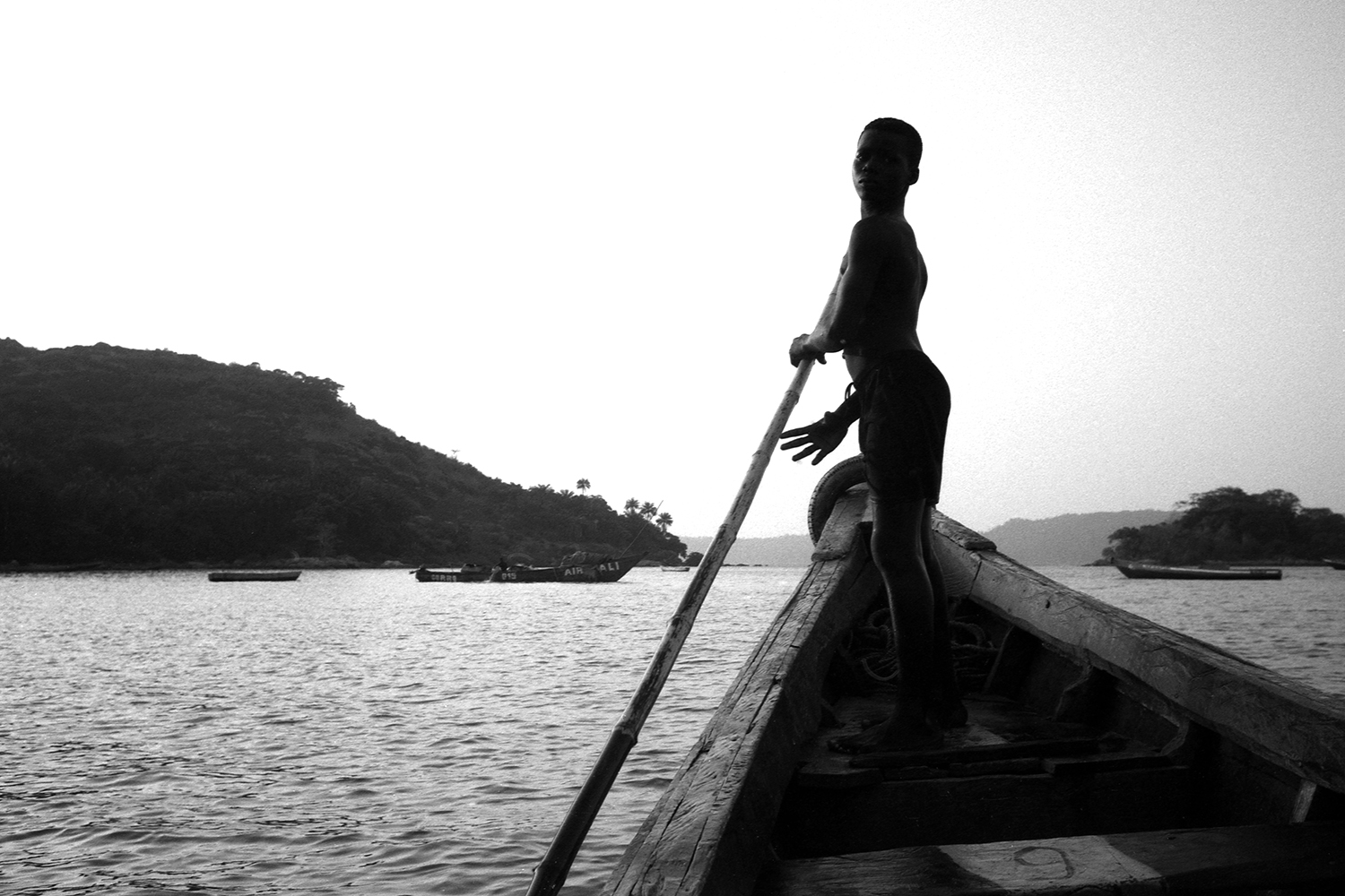 Idrissa, le fils du capitaine de la pirogue qui m’a ramené de l’île de Roume dans l’archipel de Loos jusqu’à Conakry.