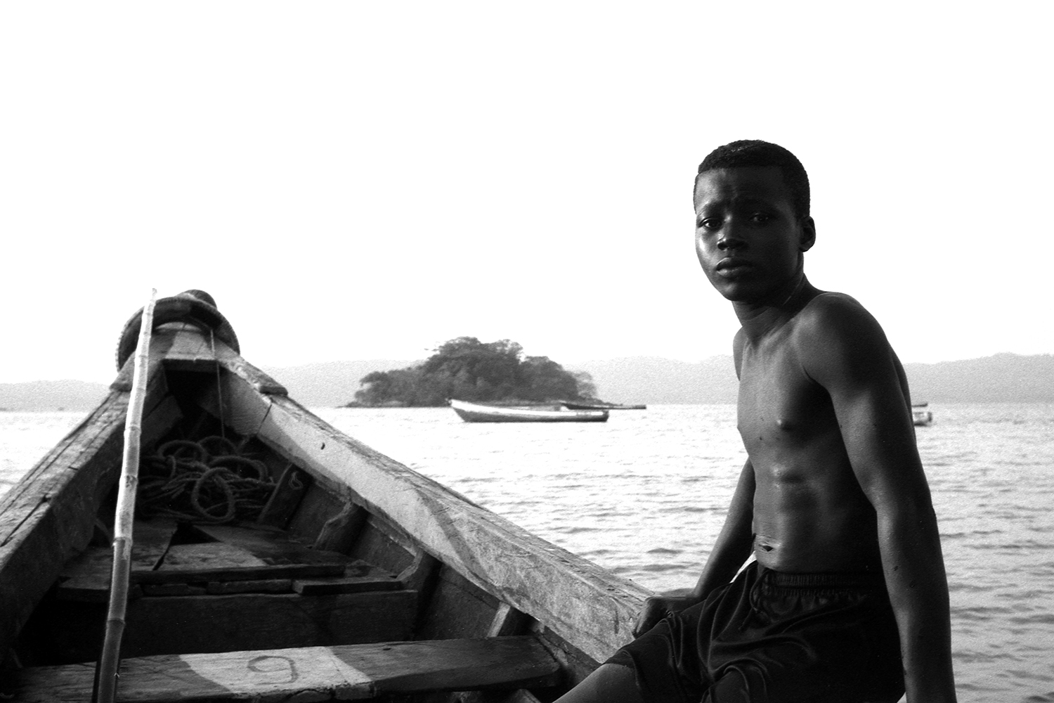 Idrissa, le fils du capitaine de la pirogue qui m’a ramené de l’île de Roume dans l’archipel de Loos jusqu’à Conakry.