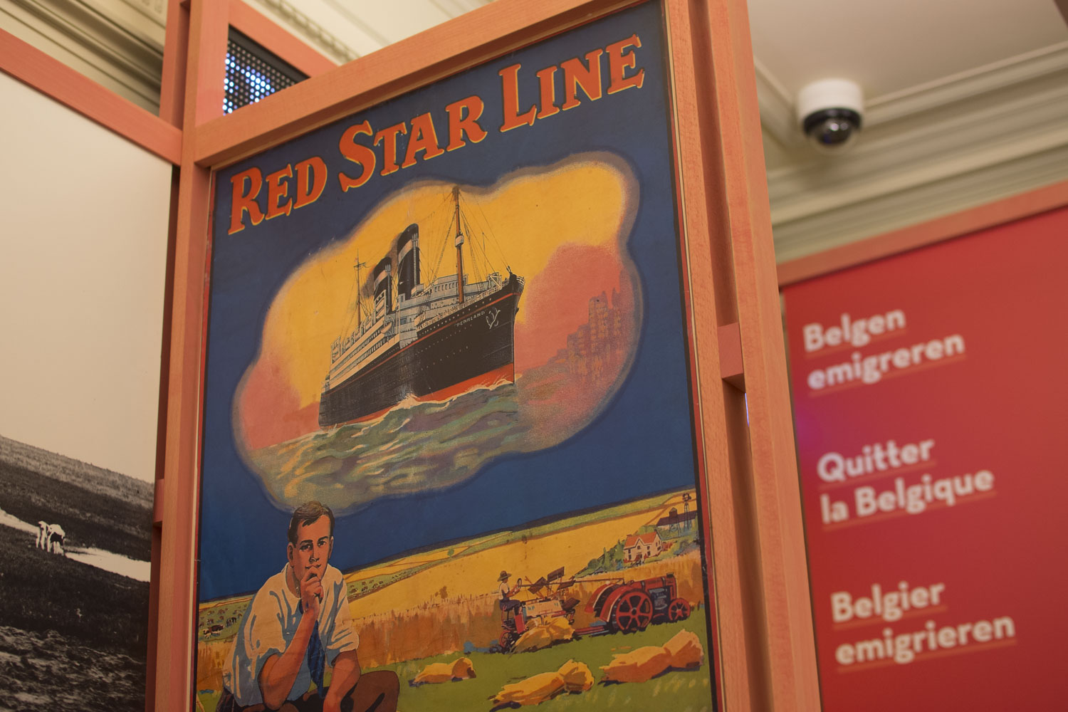 Il y avait même une ligne de bateau directe entre le port d’Anvers et les États-Unis : la Red Star Line