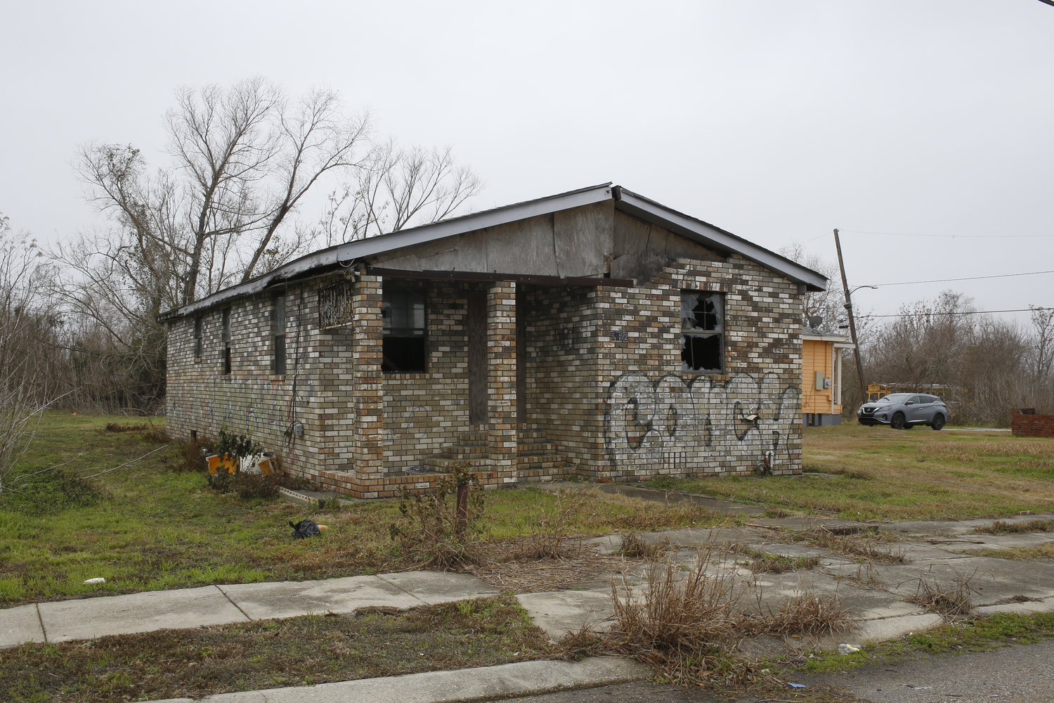 Une maison abandonnée du Lower Ninth Ward © Globe Reporters