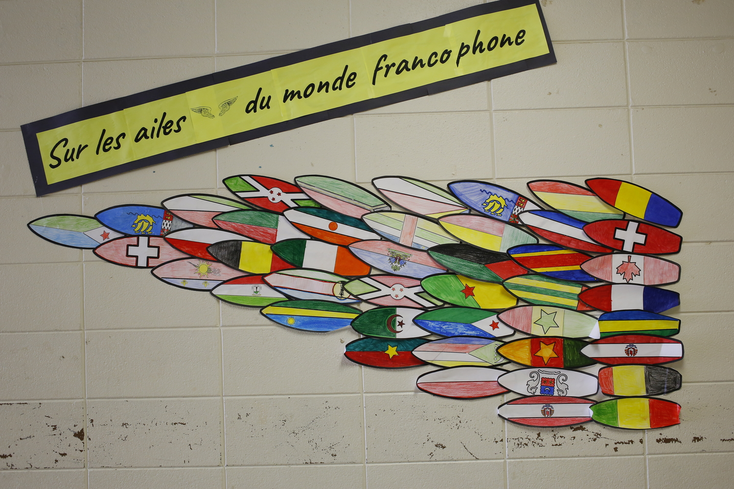 Drapeaux de pays francophones © Globe Reporters