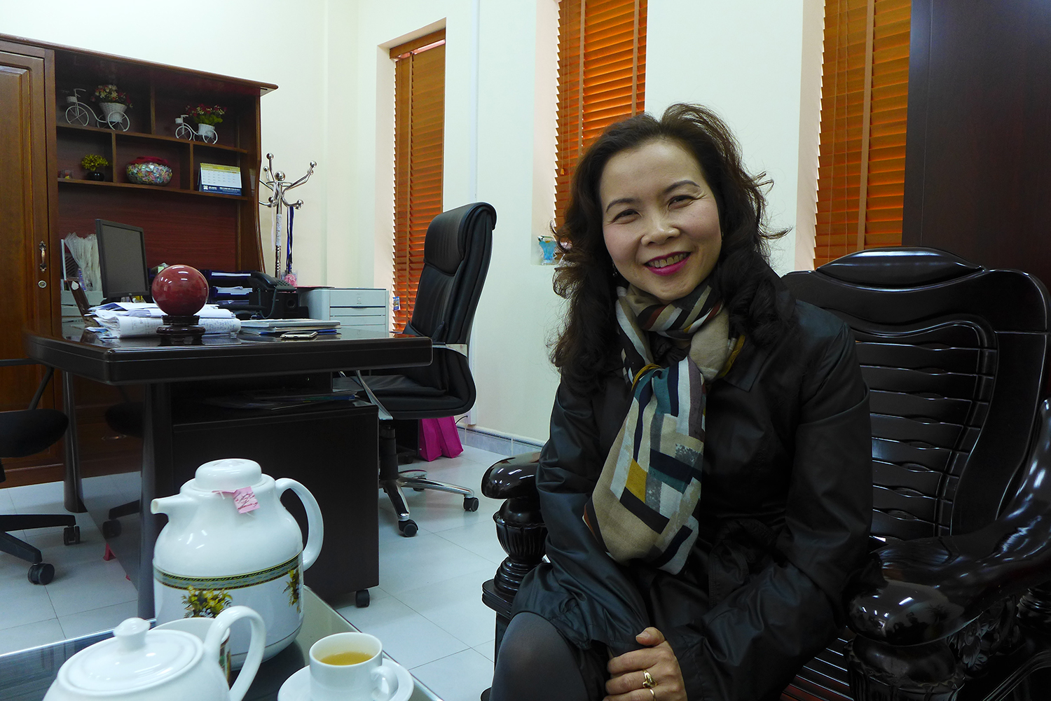 Thuy Nga Nguyen est la vice-directrice du lycée d’excellence Trân Phû, à Haiphong.