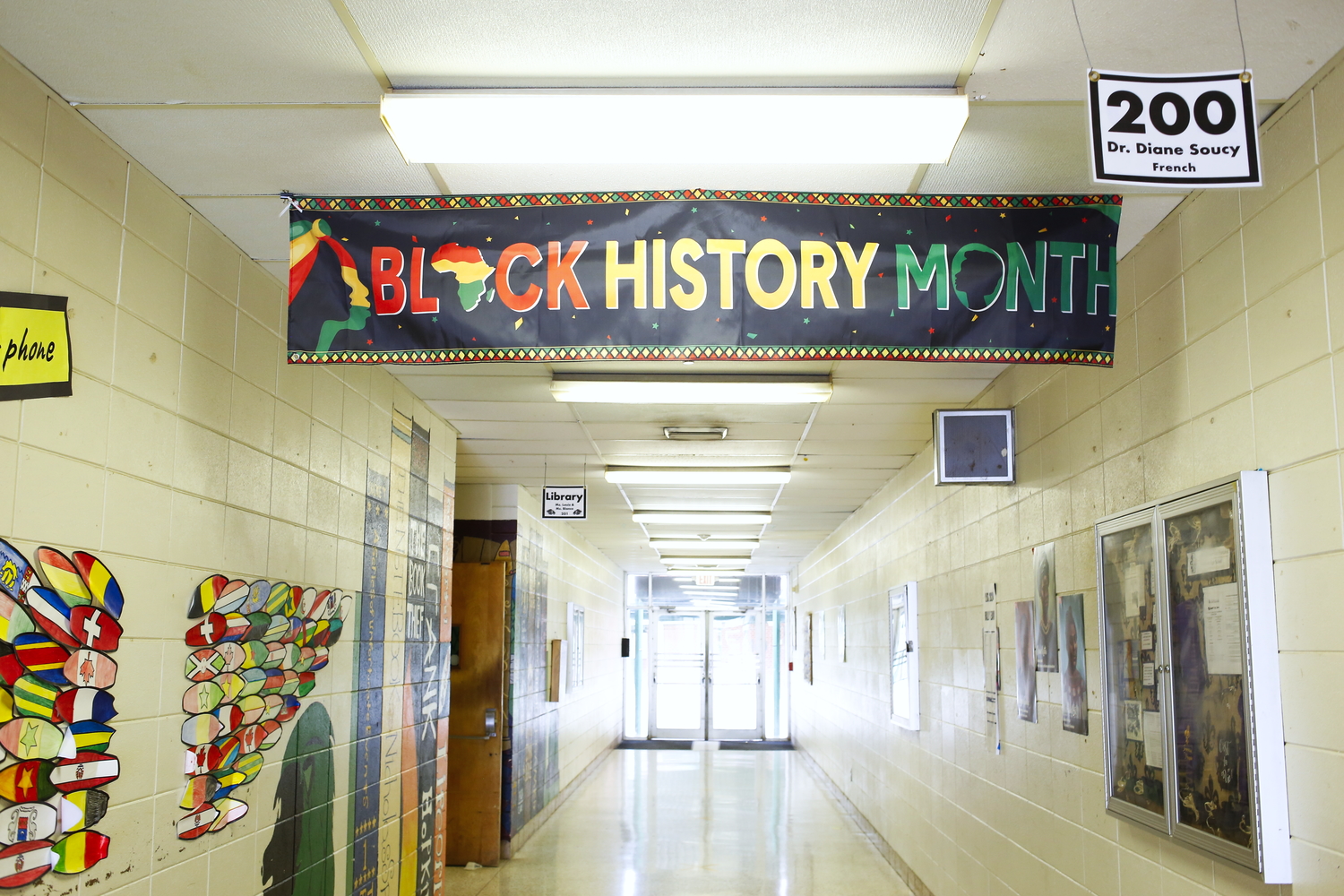 Le lycée fête le « Black History Month », le mois de l’histoire des Noirs, une commémoration annuelle dans tous les États-Unis, qui célèbre la diaspora africaine © Globe Reporters
