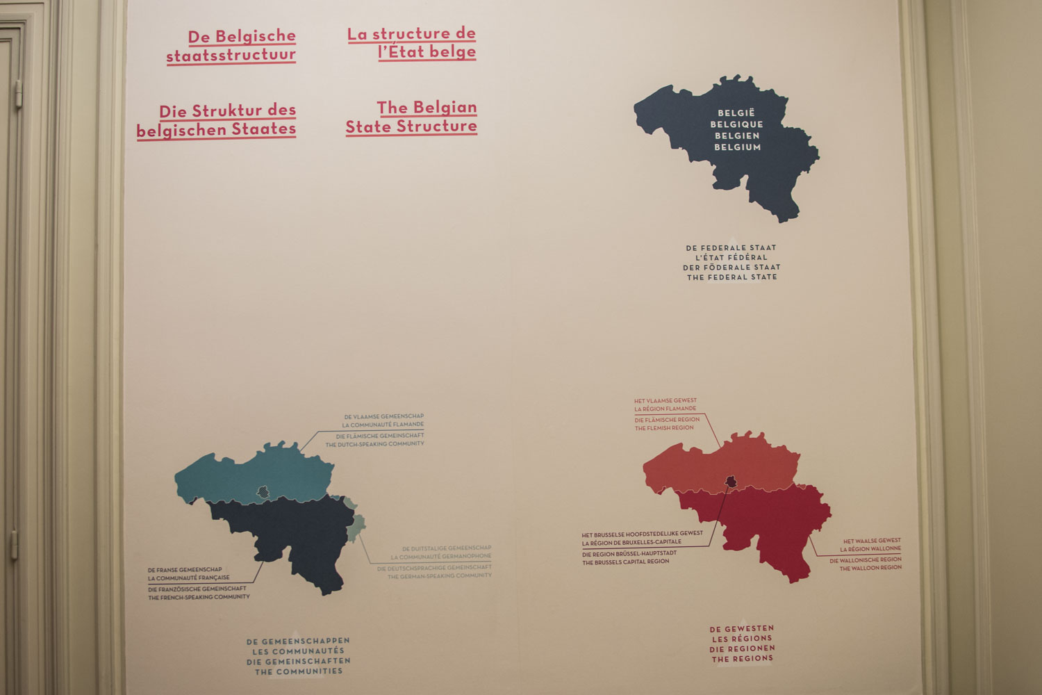 La structure de l’État belge expliquée avec une carte. Entre l’État fédéral, les régions et les communautés, difficile de s’y retrouver et pourtant, ça fonctionne !