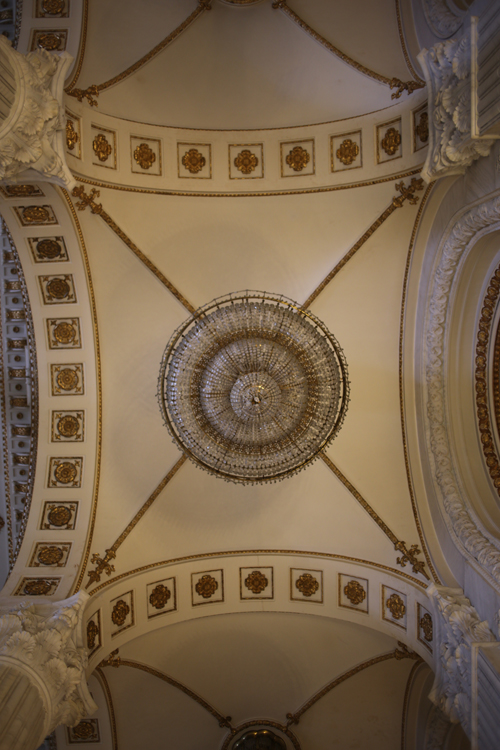 Décorations du plafond de la salle de l’Union, la plus grande du palais