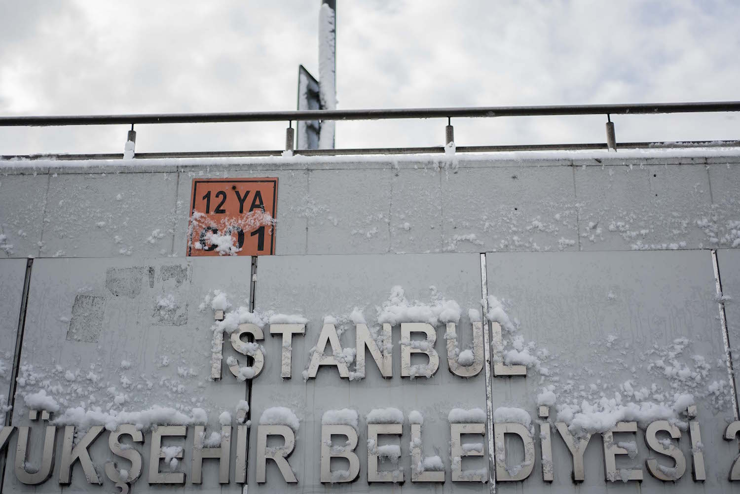 Il a énormément neigé à Istanbul cette semaine. © Globe Reporters