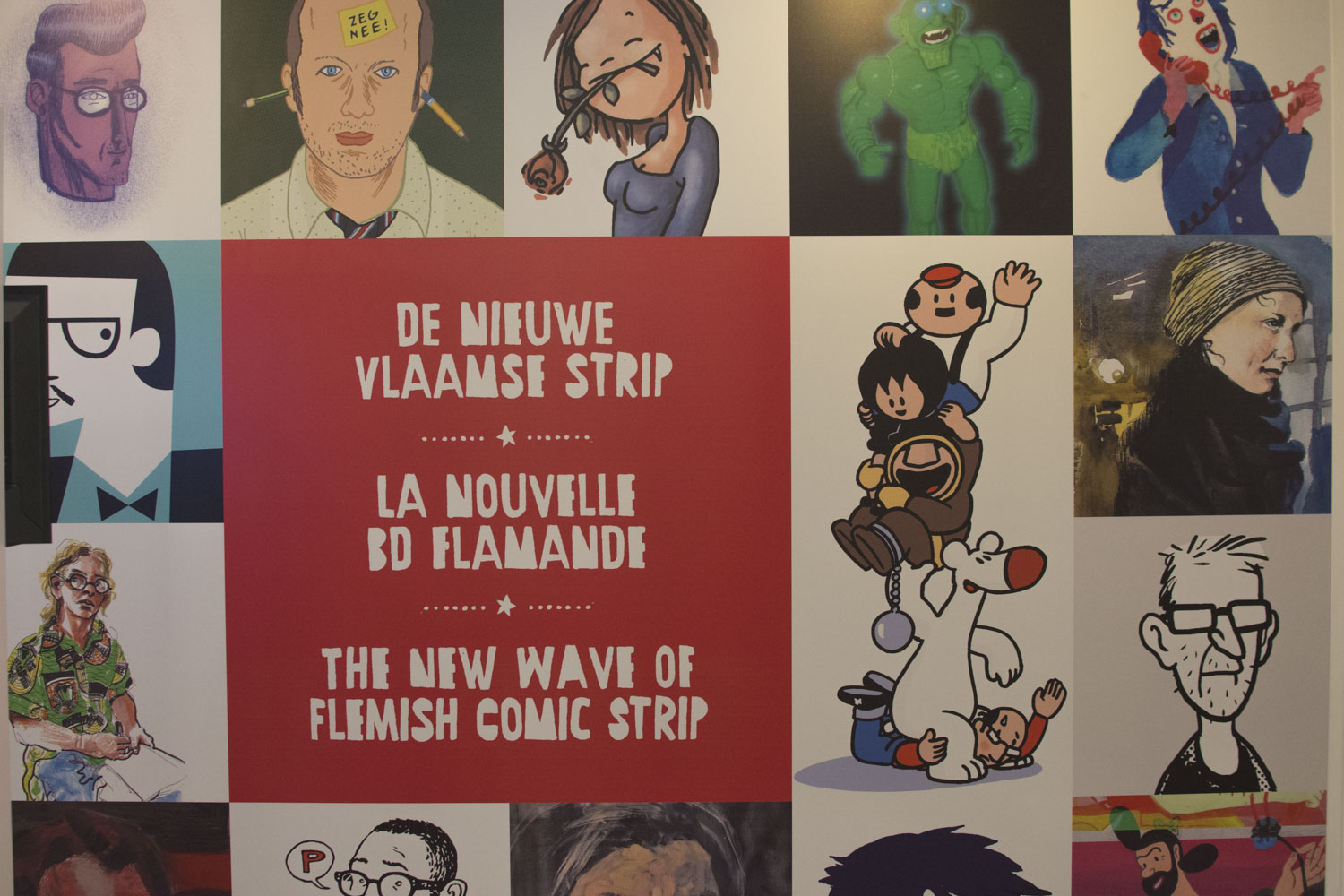L’exposition temporaire sur la nouvelle BD flamande met à l’honneur des auteurs flamands contemporains