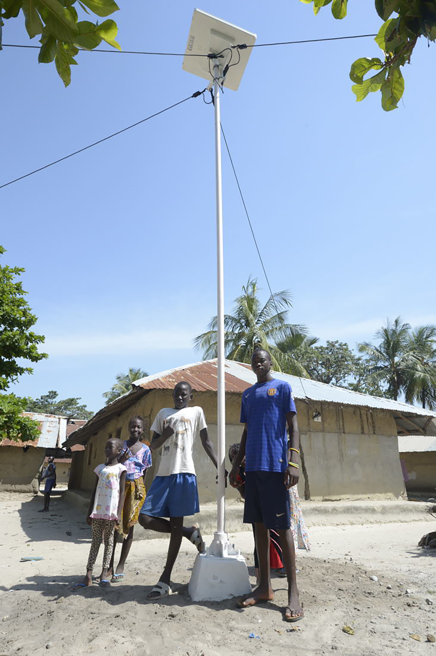 Le village en Casamance au Sénégal où le premier lampadaire solaire a été installé. ©Sunna Design 