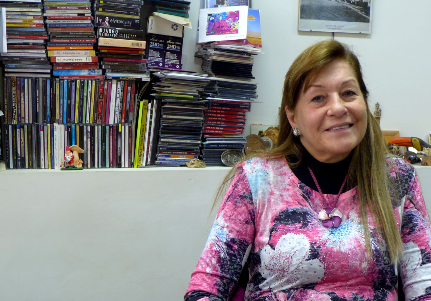 Liliane Buccianti-Barakat dans son bureau de l’Université Saint Joseph.