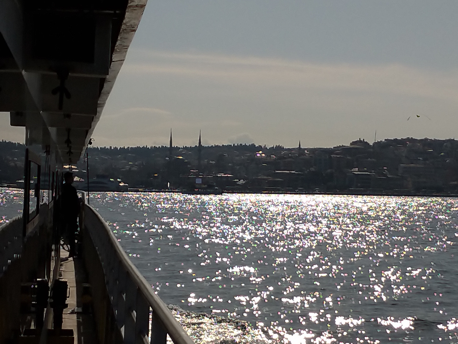 En quelques minutes, le navire rejoint le quai du quartier d’Üsküdar. © Globe Reporters