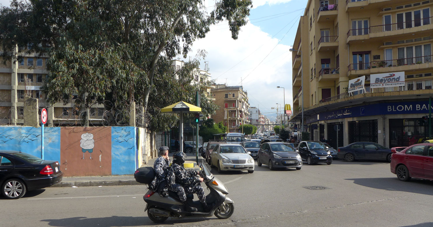 Rue de Damas. Carrefour avec la rue Badaro.