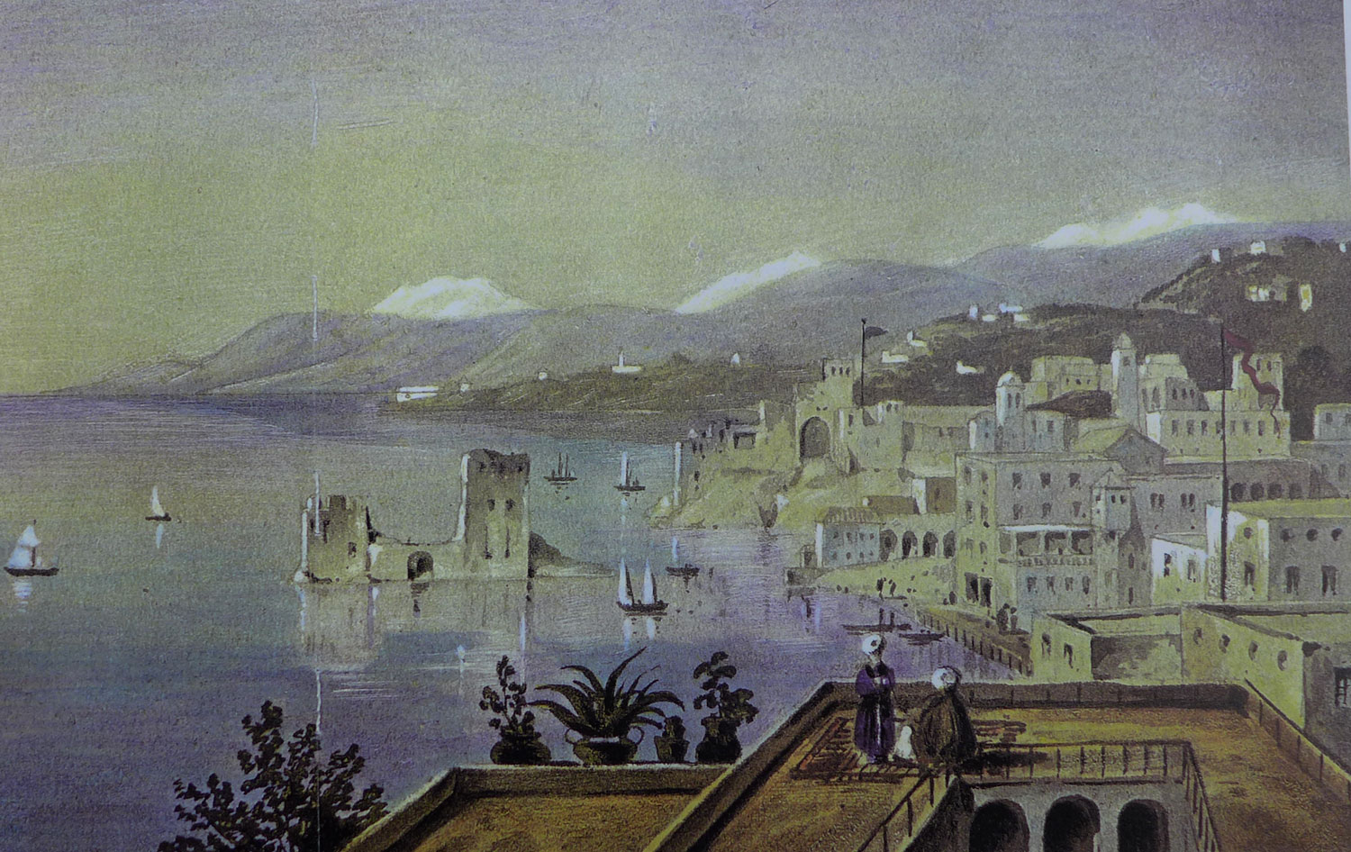 La baie de Beyrouth au XIX siècle.