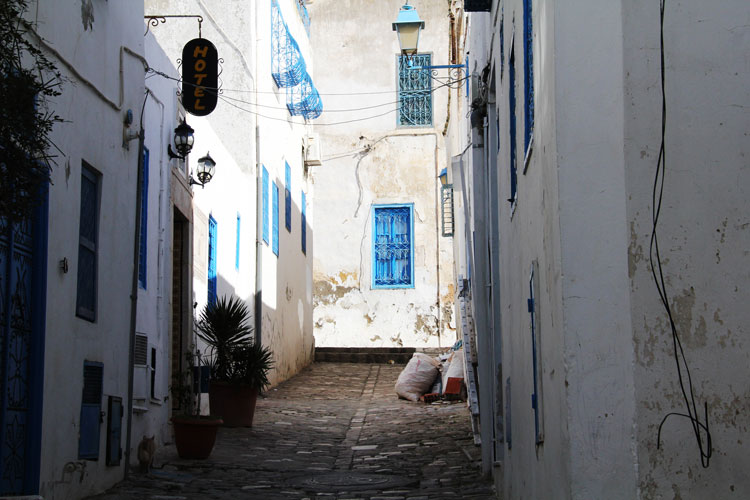 Bleu et blanc, les couleurs de la cité.